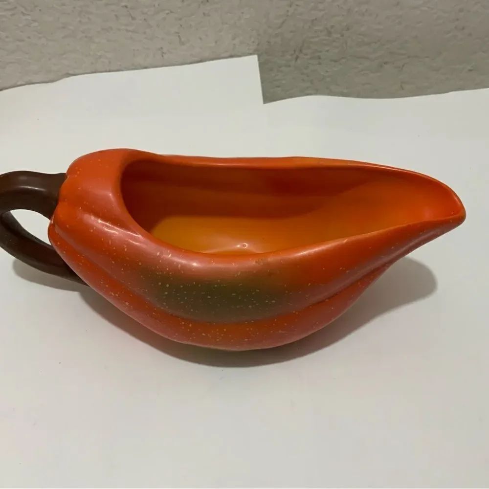 Studio nova Orange brown 9” Cream Gravy Pitcher
